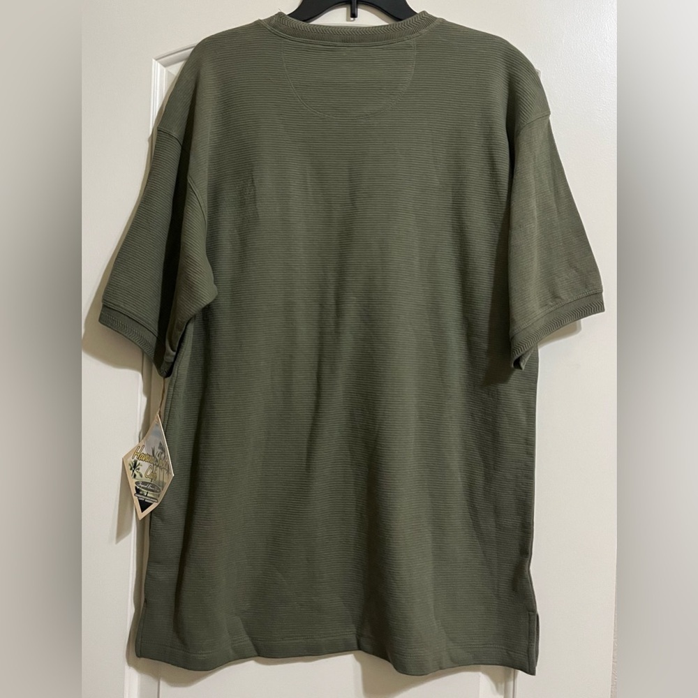 NWT Havana Jack’s Cafe Men’s Olive Green Crewneck Tropical Breeze T-Shirt M - Picture 3 of 5